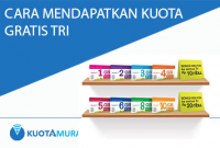 cara mendampatkan kuota gratis tri