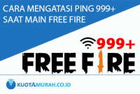 cara mengatasi ping 999+ free fire