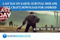 Last Day on Earth Survival MOD APK [Free Craft] Download For Android