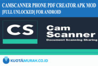 Camscanner Phone PDF Creator Apk Mod [Full Unlocked] for Android